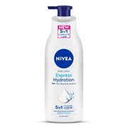 NIVEA Body Lotion, Aloe Hydration, with Aloe Vera for Instant Hydration in Summer, for Men & Women 600 ml & NIVEA Body Lotion For Men & Women, Express Hydration, for Fast Absorption, 400 ml