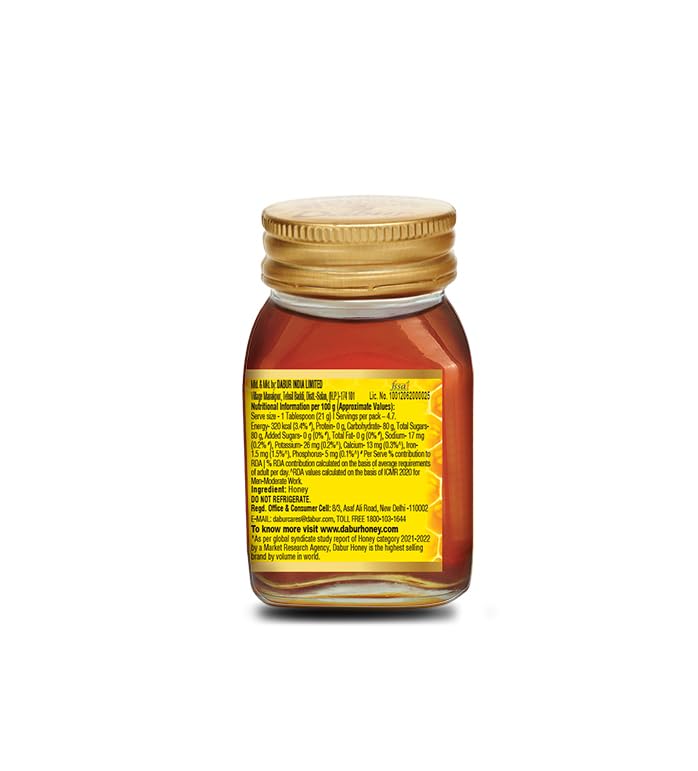Dabur Honey - 100ml | Pure | World's No.1 Honey Brand with No Sugar Adulteration