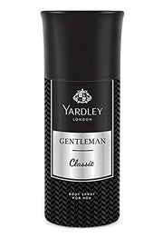 Yardley Deodorant Body Spray for Men, 150ml (Pack of 3) - Gold, Elegance and Gentleman