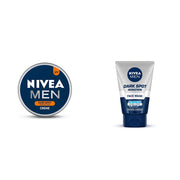 NIVEA Men Crème, Dark Spot Reduction, Non Greasy Moisturizer, Cream with UV Protect, 150 ml & NIVEA Men Face Wash, Dark Spot Reduction, for Clean & Clear Skin with 10x Vitamin C Effect, 100 g