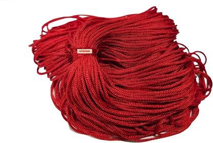 ASTRODIDI Religious Red Sacred Thread Laal Silk Dhaga Raksha Sutra | Lal Color ka Dhaga Perfect For Puja and Religious Purpose and Bracelet Jewelery Making, Arts And Crafts Etc (Lengh Approx 30 Meter)