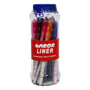 Linc Lazor Funpoint Ball Pen Jar, Blue Ink, 25 Pcs Jar, Pack of 2 Jars