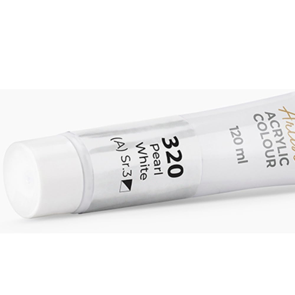 Camel Camlin Kokuyo Artist Acrylic Colour Tubes 120ml Pearl White 320
