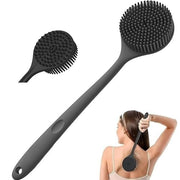 E-COSMOS® Premium Silicone Back Scrubber with Long Handle - BPA-Free Shower Body Brush for Men & Women (Multi Color)