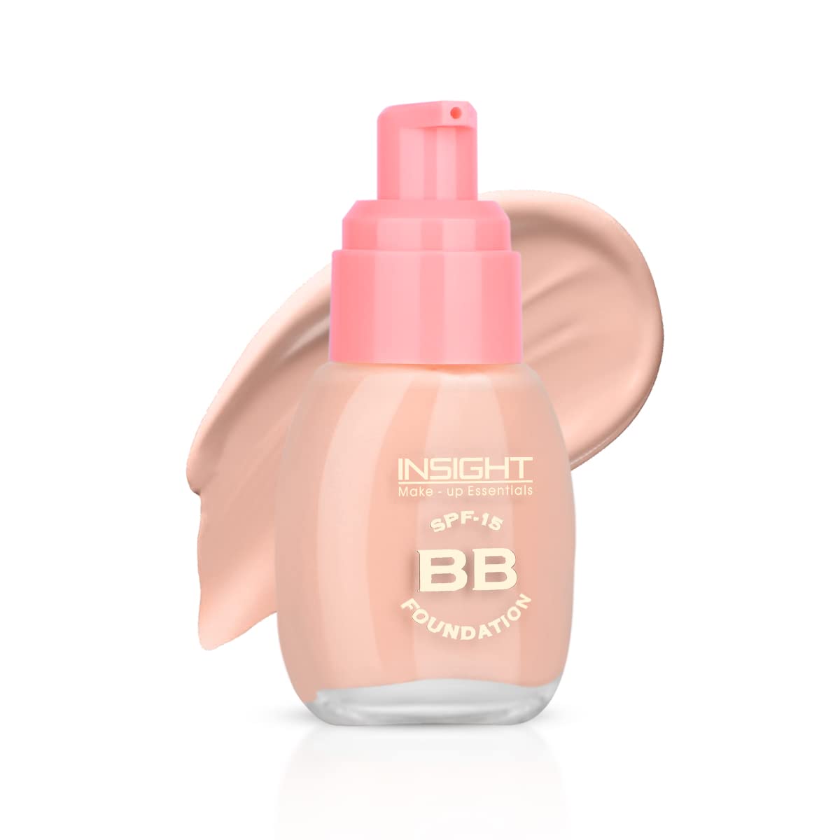 INSIGHT BB Foundation | Medium Coverage|2-in-1 Formula|Hydrating & Long-Lasting | Lightweight Finish for Everyday Use - Rosy Glow - 30ml