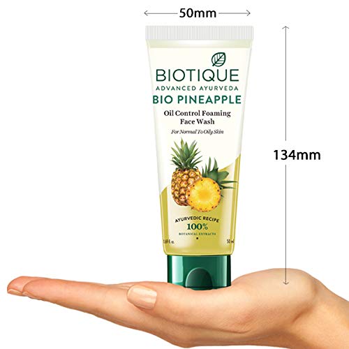 Biotique Bio Pineapple Oil Control Foaming Face Wash, 50ml