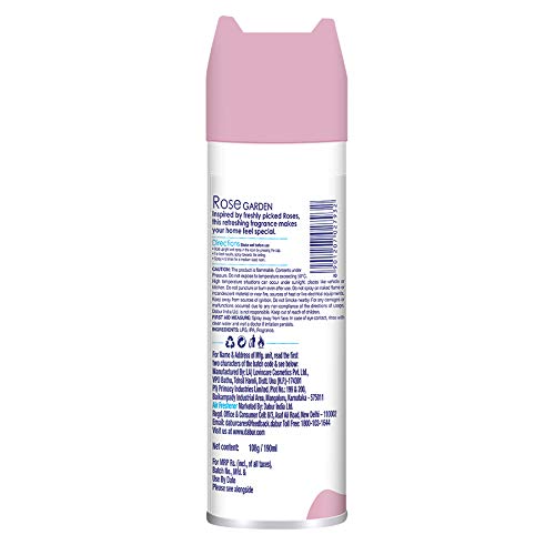 Odonil Room Air Freshener Spray, Rose Garden - 150ml | Nature inspired fragrance for Home & Office | Long Lasting Fragrance