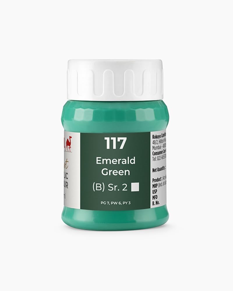 Camel Camlin Kokuyo Artist Acrylic Colour 500 ml Series 2 Emerald Green
