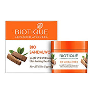 Biotique Bio Green Apple Fresh Daily Purifying Shampoo and Conditioner for Oily Scalp and Hair, 180m And Biotique Bio Sandalwood Face & Body Sun Cream Spf 50 Uva/Uvb Sunscreen For All Skin Types
