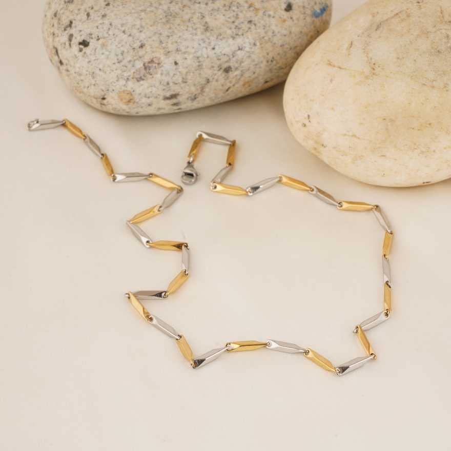 ASTRODIDI Gold and Silver Plated Pure Stainless Steel Chain | Stylish Boys, Girls, Mens and Women Chain Looking Elegant Neck Chain