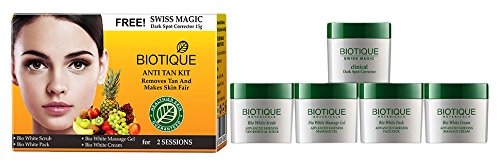 Biotique Bio Anti Tan Kit - Facial Kit for Face - Tan Removal
