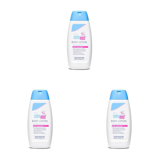 Sebamed Baby Body Lotion|pH 5.5|Vegan|200 ml (Pack of 3)