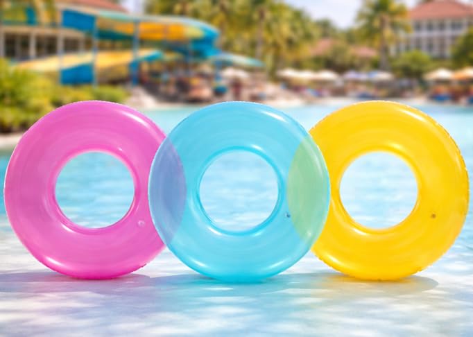 Toy Imagine 30" (76 cm) Transparent Inflatable Swimming Pool Safety for Kids | Pool Safety for Swimming Training & Fun for Boys and Girls (Age 6 to 10 Years) Assorted