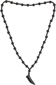 ASTRODIDI Black Beads Mirchi Shape Pendant and Black Beads Dhaga Mala Elephant Tusk Shape Black Cotton Dori With Pendant Black Beads Black Pendant for Unisex