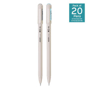 Hauser XO Gel Pen Combo Pack | Matt Finish Body With Ultra Durable Tip | 10 Pcs Blue Ink & 10 Pcs Black Ink