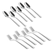 Vinod Cutlery Set, 6 Inch Spoon & Fork - Pack of 12