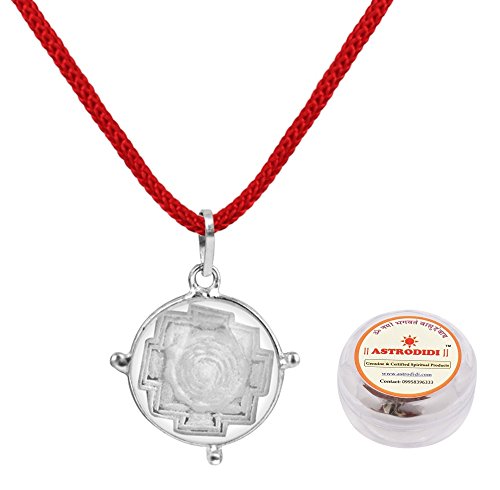 ASTRODIDI Crystal Shree Yantra/Sphatik Shri Yantra Pendant