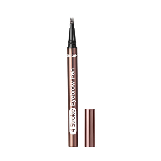 INSIGHT 4 Stroke Eyebrow Pen - Brown (1g) | Lightweight & Quick Drying Formula | Long Wearing, Smudge Proof & Waterproof | Compact & Convenient for Natural Brow Definition