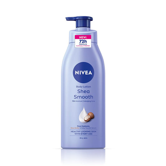 NIVEA Shea Smooth 400ml Body Lotion | 72 H Moisturization | With Deep Moisture Serum & Shea Butter | Non Greasy & Healthy Looking Skin