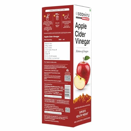 Baidyanath Asli Ayurved Apple Cider Vinegar, 500ml & Isabgol - 200gm Combo Pack
