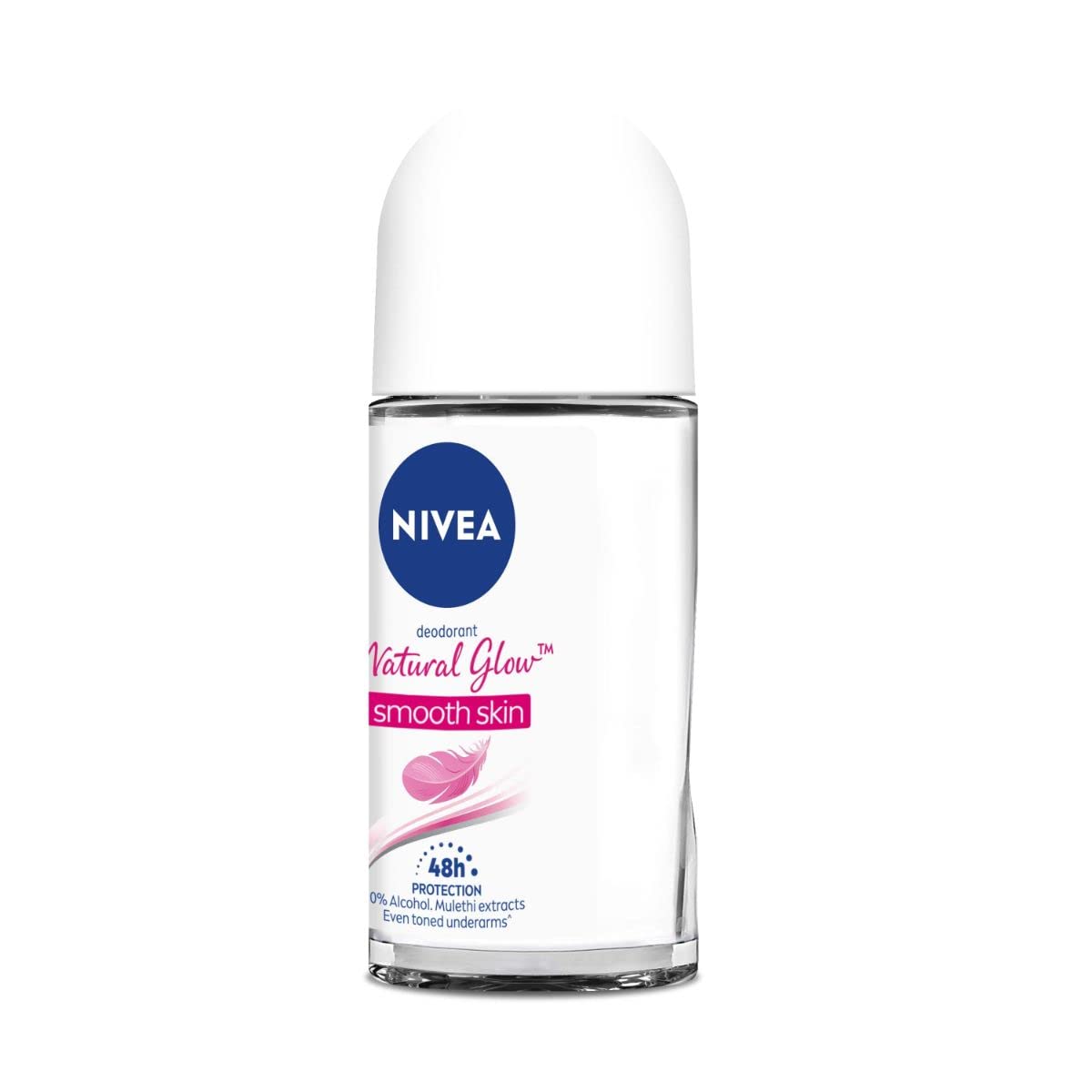 NIVEA Natural Glow Smooth Skin Deodorant Roll On for Women, 50ml (originally Whitening Smooth Skin) (Pack of 3)