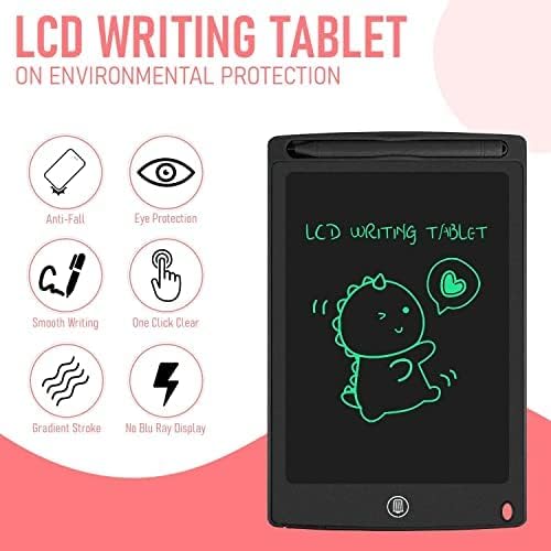 Toy Imagine LCD Writing Tablet for Kids 8.5 Inch | Reusable Slate Pad for Boys & Girls | Drawing, Doodle & Study Tab for Age 2-10 Years | Screen-Free Toys for Learning & Fun Activities