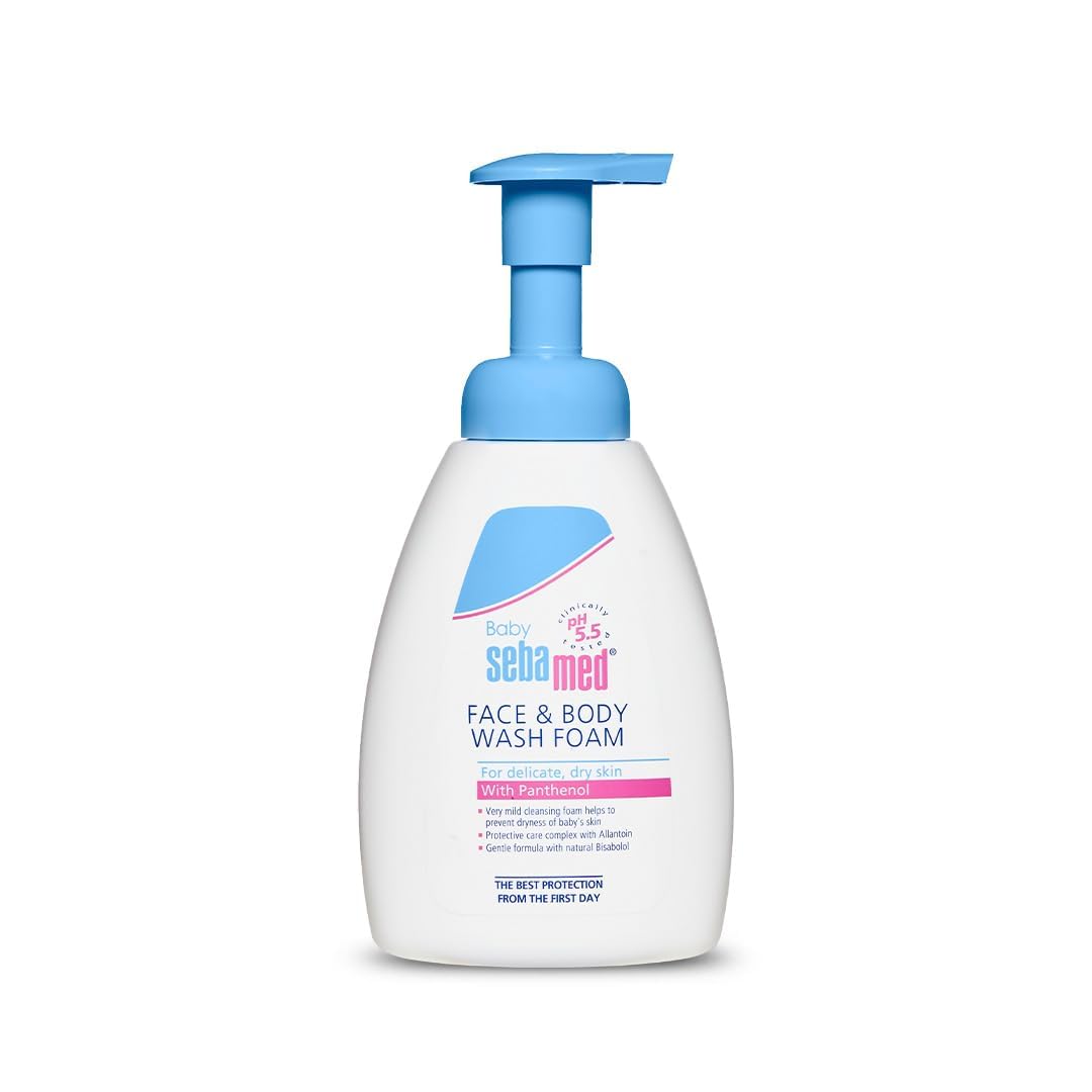 Sebamed Baby - Bottle of 400ml Face and Body Wash Foam