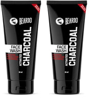 Beardo Charcoal Face Wash for Men, 50ml (Pack of 2)