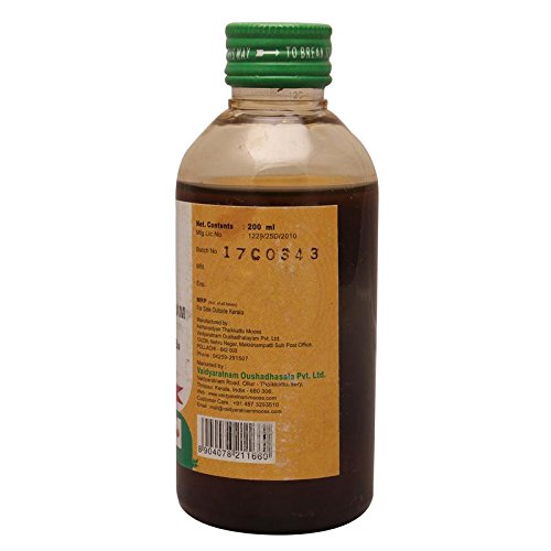 VAIDYARATNAM Dhanwantharam Thailam, Brown, 200 g
