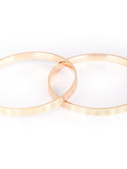 Priyaasi Set of 2 Rose Gold Plated Bangles Set