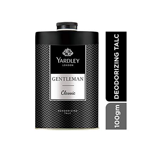 Yardley London Gentleman Classic Deodorizing Talc for Men, 100g