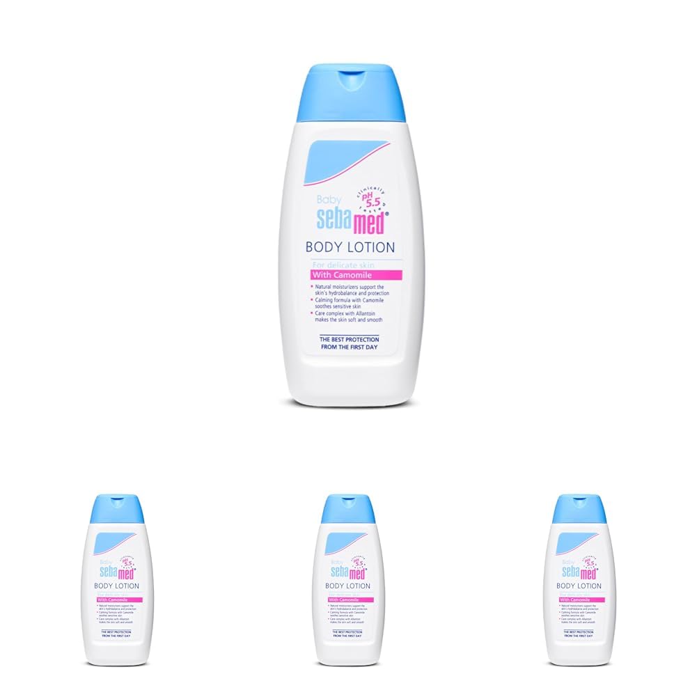 Sebamed Baby Body Lotion|pH 5.5|Vegan|100 ml (Pack of 4)