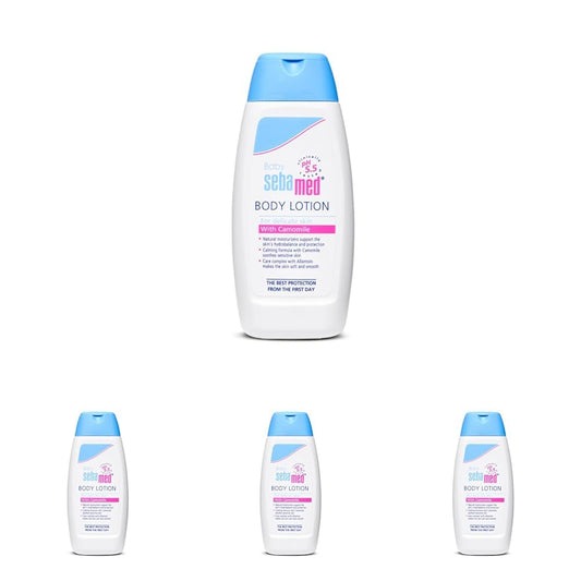 Sebamed Baby Body Lotion|pH 5.5|Vegan|100 ml (Pack of 4)