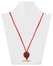 ASTRODIDI Original 5 Mukhi Rudraksha Bead with Red Thread for Daily Wearing | Natural Nepali Five Face Rudraksh Bead | Unisex Design for Men Women Boys and Girls