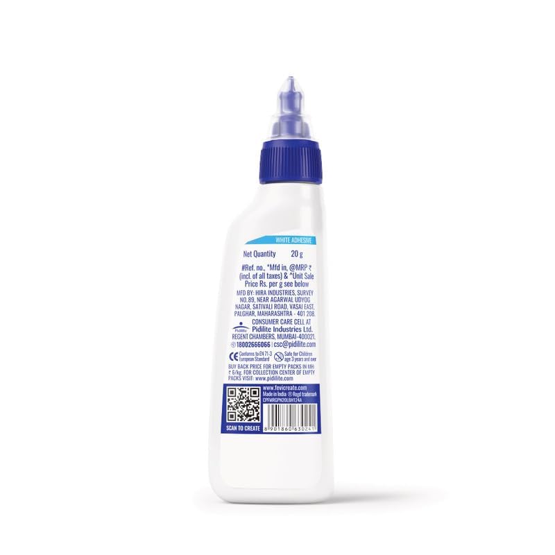 Pidilite Fevicol MR 20 GM Craft Glue | Ultimate Adhesive| DIY Art & Craft | Easy to use | Multi-surface | Ideal for Children, Hobbyists, Student’s Project Work
