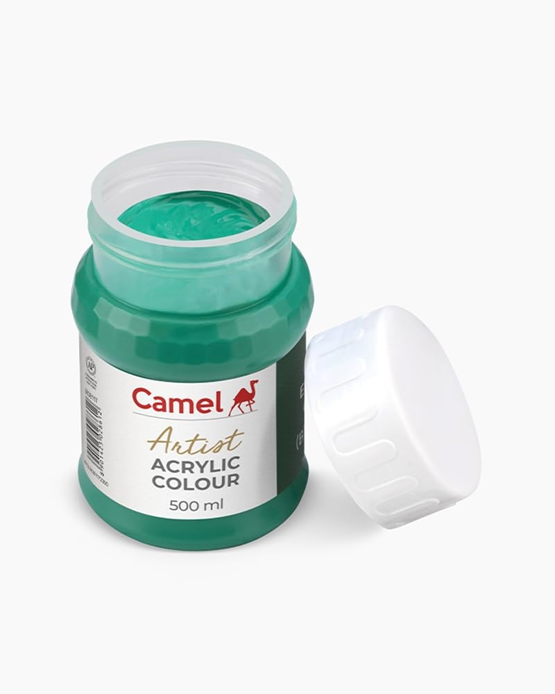 Camel Camlin Kokuyo Artist Acrylic Colour 500 ml Series 2 Emerald Green