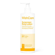 WishCare Sunscreen Body Lotion with SPF 50 PA++++ In- Vivo Tested | Body Sunscreen With Broad Spectrum UVA & UVB Protection, No White Cast | With Carrot Seed & Raspberry | For All Skin Types | For Women & Men | 450ml