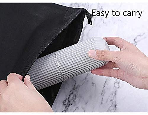 E-COSMOS Capsule Shape Travel Toothbrush Toothpaste Case Holder Portable Toothbrush Storage Plastic Toothbrush Holder (Multi-Color, Pack of 2), Standard (EC-CBH)