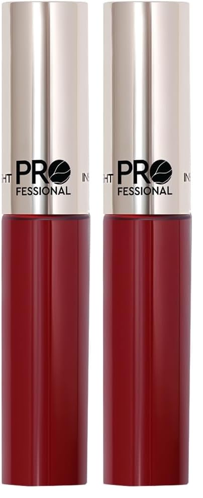 INSIGHT Radiant Lip Color (Signature Red) | Glossy Finish | Lightweight Formula with Glass-Like Shine | Enriched with Hyaluronic Acid & Avocado Oil for Hydrated, Soft, Nourished Lips, 7g (Pack of 2)