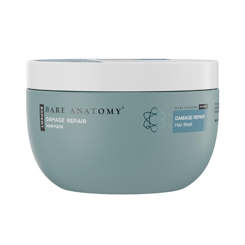 Bare Anatomy Damage Repair Hair Mask | 3x Strengthening Powered By Ceramide A2 & Coconut Milk Protein | Smoothening Hair | Hair Mask For Dry & Frizzy Hair | Sulphate & Paraben Free | Women & Men,250g