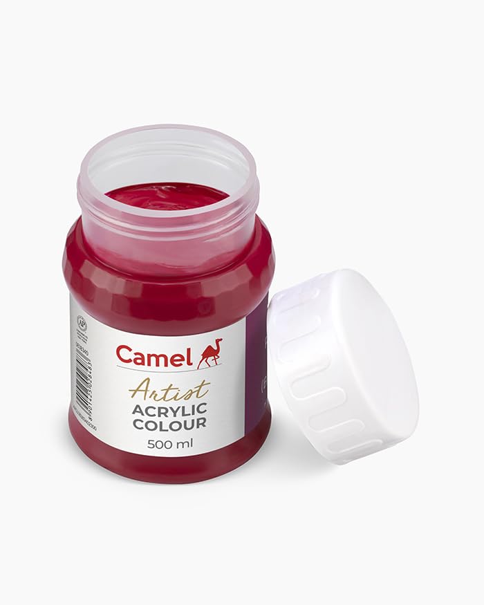 Camel Camlin Kokuyo Artist Acrylic Colour 500 ml Series 1 Permanent Rose