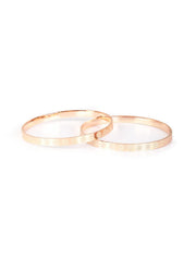 Priyaasi Set of 2 Rose Gold Plated Bangles Set