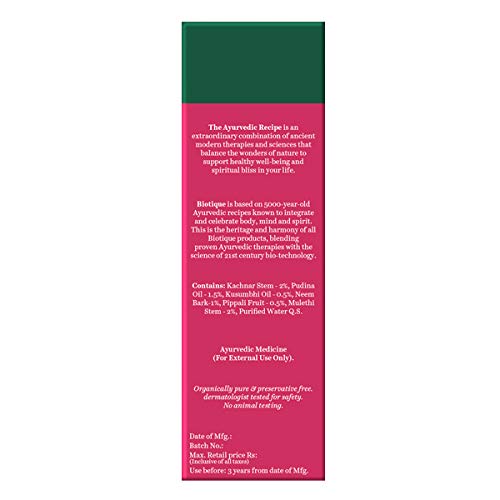 Biotique Mountain Ebony Vitalizing Serum | Prevents Hair Fall & Soothes Scalp| Promotes Hair Growth | 100% Botanical Extracts | Suitable for All Skin Types | 120ml (Pack of 2)