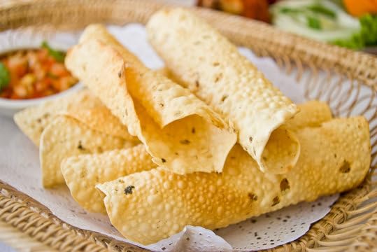 NatureVit Moong Lasun Papad, 400g [Handmade Moong Garlic Papad, Speciality of Rajasthan]