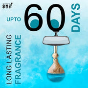 The Old Natural Car Perfume With Essential Oils | Car Perfume Diffuser With Wooden Lid | Car Fresheners Long Lasting | (White Oudh + Plum Rose + Blue Water) (Pack of 3)