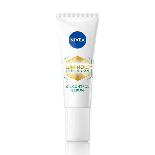 NIVEA Luminous Even Glow Oil Control Face Crème & Moisturiser Serum | Patented Thiamidol (60X More Effective Than Vitamin C) | Salicylic Acid & Hyaluronic Acid | Dark Spots & Pigmentation Serum for Oil Control, Brightening & Hydration | 10ml