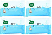Mother Sparsh Thick Fabric Baby Water Based Unscented Wipe (Blue, 10 Wipes)
