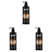 BEARDO DeTan Face Wash for Men, 200ml | Coffee Facewash, Aloe Vera, Vitamin E | Helps to Reduce Tan | Exfoliates & Hydrates for Smooth & Oil Free Skin (Pack of 3)