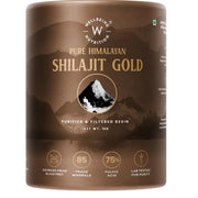 Wellbeing Nutrition Himalayan Shilajit Original Resin 10g for Men & Women | Contains 24K Gold Leaf, Ashwagandha & Safed Museli | 85 Trace Minerals, 100% Ayurvedic | For Energy, Stamina & Performance