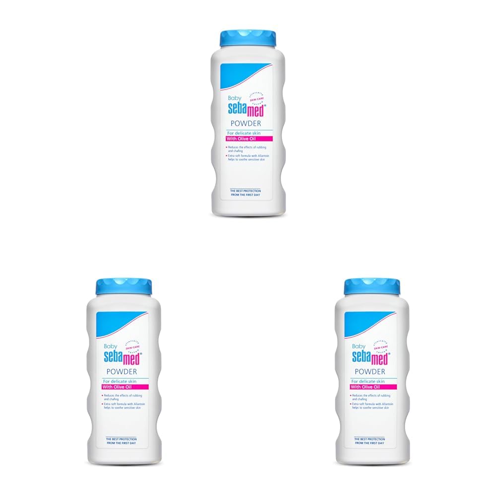 Sebamed Baby Powder| Olive Oil, Allantoin|100 gm (Pack of 3)